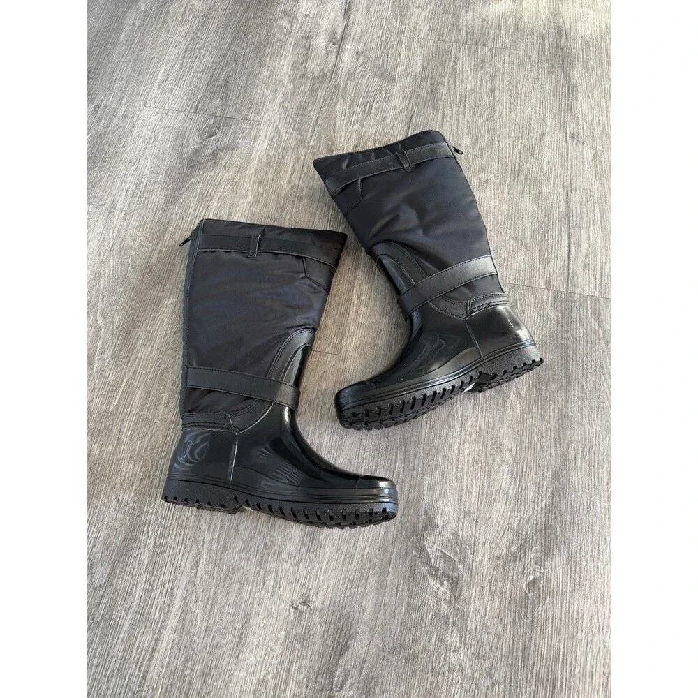 Pajar Canada RORY Women's Insulated Rain Boots - Black, SIZE 6.‎ NEW With Tags